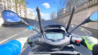 Piaggio Beverly 400  POV RAW Sound [upl. by Atinele]