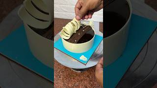 Most satisfying chocolate cake design chocolatecake youtubeshorts shortvideo trending cake [upl. by Digirb]