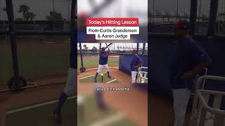 Your Daily Hitting Lesson  From Curtis Granderson and Aaron Judge [upl. by Dorena]