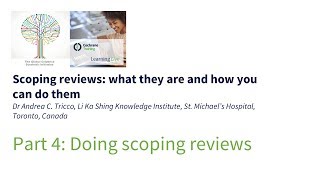 Doing scoping reviews [upl. by Gerty]