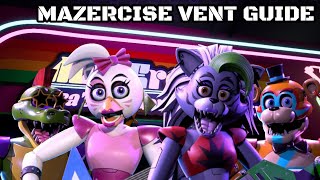 Mazercise Vent Guide  UPDATED EASY LATEST 2023  2022 Five Nights At Freddys Security Breach [upl. by Ivan]