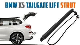 How to remove and replace electric tailgate lift support strut for BMW X5 E70 20072013 strut [upl. by Eegnat]