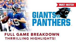 Giants vs Panthers Full Game Breakdown  Thrilling Highlights amp Key Moments [upl. by Dalpe783]