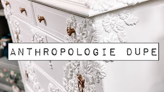 Anthropologie Dupe  DIY Faux Handcarved Wood Enchantment Dresser with IOD Decor Moulds [upl. by Levenson]