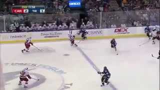 Martin St Louis sets up Steven Stamkos Hat Trick 123111 vs Carolina [upl. by Kinson]