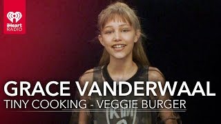 Grace VanderWaal Cooks a Tiny Veggie Burger  Tiny Cooking Show [upl. by Kcirneh218]