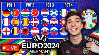 EURO 2024 DRAW LIVE REACTION [upl. by Willdon]