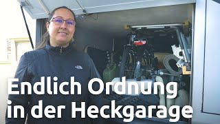 Regalsystem für die Heckgarage im Wohnmobil  Ordnungssystem im Clou Liner [upl. by Craggie]