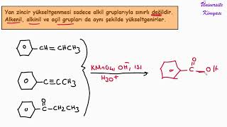 ORGANİK KİMYA AROMATİK BİLEŞİKLER  YAN ZİNCİR YÜKSELTGENMESİ [upl. by Orecul]