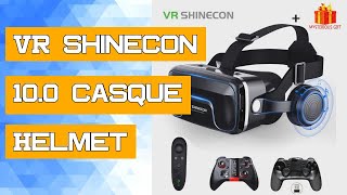 VR Shinecon 100 Casque Helmet 3D Glasses Virtual Reality Headset Smartphone Smart Phone Goggles Vid [upl. by Hernandez]