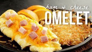 How to Make an Omelet Quick and Easy Ham and Cheese Omelette Recipe [upl. by Zonda665]