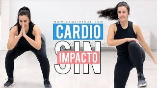 CARDIO BAJO IMPACTO PARA ADELGAZAR  Ejercicios sin saltos [upl. by Vtehsta]