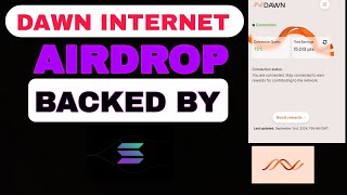 DAWN INTERNET Airdrop Backed by Solona Solona Airdrop Bangla Tutorial [upl. by Nnayhs]