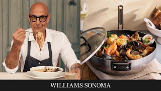 Stanley Tucci Makes Fish Stew  Tucci™ by GreenPan™ Exclusively at Williams Sonoma [upl. by Sherfield]