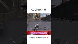 1v3 CLUTCH 😤 Glitch mobaile india bgmi pubgmobile [upl. by Anaile489]