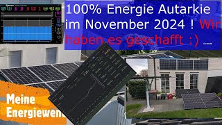 Juhu  100 Energie Autarkie 112024 Victron PV Inselanlage  144 kWh lifepo4 [upl. by Ternan676]