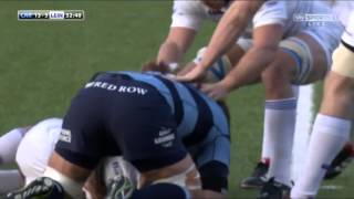 Jarrad Hoeata clothesline on Rob Kearney  red card [upl. by Nassir]