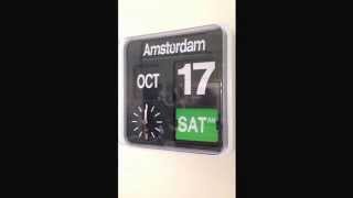 Habitat Karlsson Flip Clock  Habitat Karlsson Flap Uhr  Vintage flip clock  Amsterdam [upl. by Kimbell]