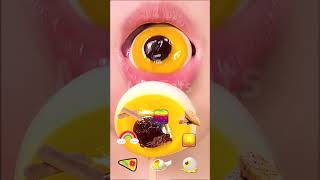 ASMR Eating Emoji Food ChallengeSatisfying Eating Sounds먹방 shorts mukbang eatingsounds food [upl. by Demaggio]