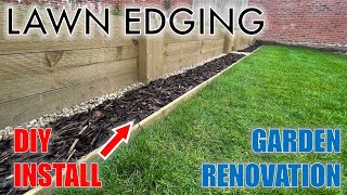 DIY Lawn Edging Installation  Garden Renovation [upl. by Llet]