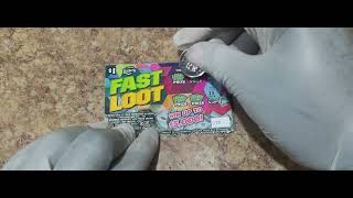 Trying my chances with the 1 Fast Loot scratchoff game [upl. by Idnek]