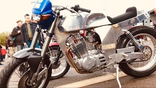 KEMPTON PARK Motorcycle Autojumble with a MAGIC TOUCH of Lambretta amp Vespa SCOOTERS mixed into BIKES [upl. by Anale]