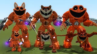 EVOLUTION OF ALL SMILING CRITTERS MECHA TITAN TIGER POPPY PLAYTIME 3  IN GARRYS MOD [upl. by Anemij879]