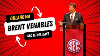 Oklahoma Enters the SEC Brent Venables at SEC Media Days [upl. by Nichole112]