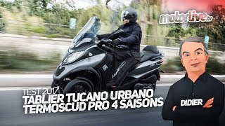 Tablier Tucano Urbano Termoscud Pro 4 saisons I TEST DEMO [upl. by Bak]