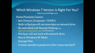 Which Windows 7 Version is Right for You [upl. by Namzzaj]