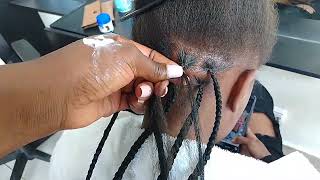 HOW TO DO KNOTLESS BOX BRAIDS BEGINNER [upl. by Svend178]