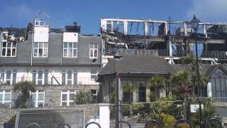 The Falmouth Beach Hotel after fire [upl. by Qooraf423]