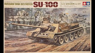 1969 Tamiya 125 Russian Tank Destroyer SU100 [upl. by Redmund109]