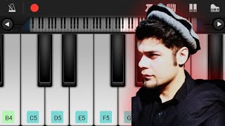 Qarara Rasha pashto song  easy mobile piano tutorial [upl. by Farhi798]