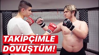 14 YAŞINDA TAKİPÇİ VS MERTCAN BAHAR MMA MAÇI [upl. by Tallulah]