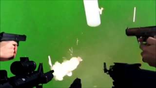 Guns Shooting Green Screen MLG effect [upl. by Ragde488]