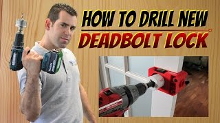 How to Install A Deadbolt Lock  How to Install a New Door Lock In 5 Simple Steps [upl. by Abbate]