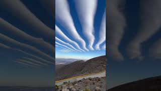 Stunning Banded stratocumulus clouds recorded over Atacama desert in Chile [upl. by Reyam862]