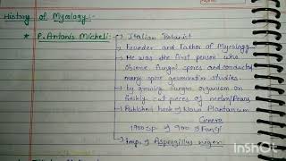 History of Mycology Msc and bsc botany notes botanynotes biology [upl. by Yejus]