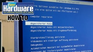 Windows 81 Abgesicherten Modus aufrufen [upl. by Ymmat]