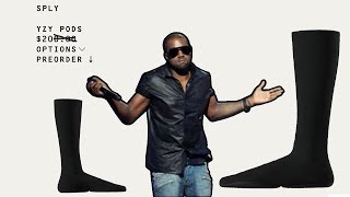 Yeezy Pod On Foot Sizing Thoughts and Review In Different Pants Yeezy Pods Size 3 YzY Pods [upl. by Oicatsana]