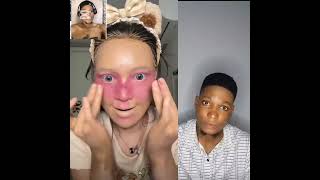 nigeria ladys I have seen a perfect makeup artist for you guys makeup trendingvideo viralvideo [upl. by Nivri]