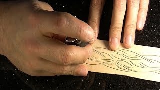 Making a custom leather belt 2  как сделать кожаный ремень  carving and stamping [upl. by Ramahs]