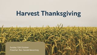 Sunday 13th October Harvest Thanksgiving [upl. by Faux]