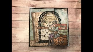 LARGE FOLIO LADY VAGABOND PART 1 SHELLIE GEIGLE JS HOBBIES AND CRAFTS [upl. by Ennaira]