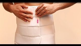 How to wear and use LIPOELASTIC Abdominal belt [upl. by Ophelie]