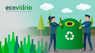 Como é reciclado vidro  Aprende a reciclar vidrio  Ecovidrio [upl. by Nosde]