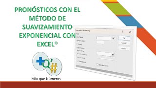 SUAVIZAMIENTO EXPONENCIAL CON EXCEL [upl. by Annavoj964]