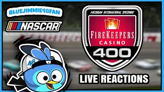 2024 NASCAR Cup Series FireKeepers Casino 400 Live Race Reaction 🔴 [upl. by Kus329]