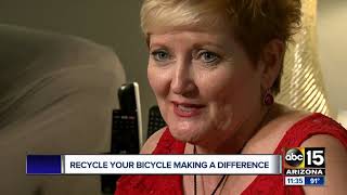 Valley woman changing lives with help of Recycle Your Bicycle [upl. by Auqeenahs]